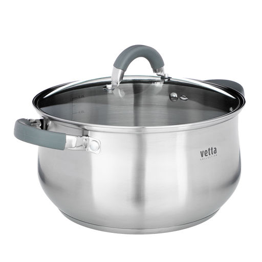 Кастрюля VETTA "Вена" 24*13,5 см 6 л с кр. индукция арт. 822-074