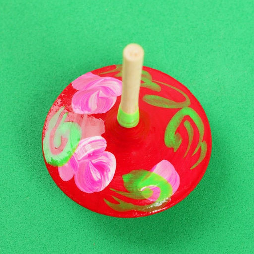 Каталка-волчок, с росписью, МИКС