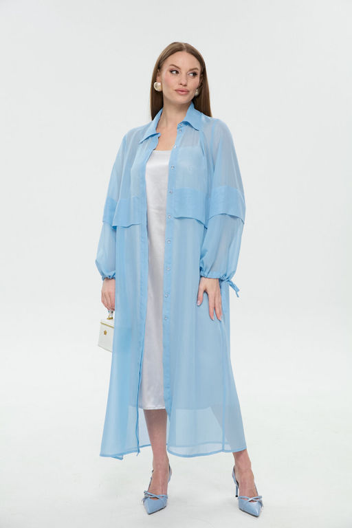 Платье NIKVA н944-10 голубой  фото 4
