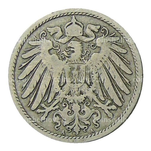 Монета 10 пфеннигов 1893 года A Германия