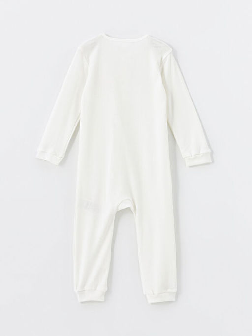 Bisiklet Yaka Bask?l? Erkek Bebek Tulum - Waikiki фото 2