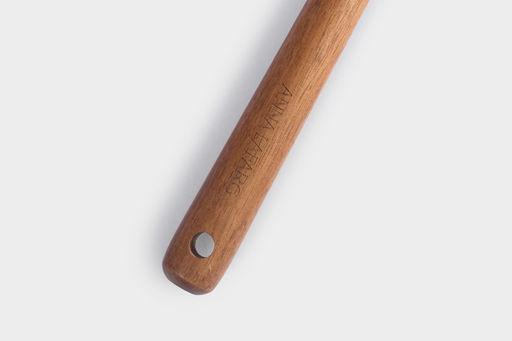 Лопатка-шпатель, 32 см, силикон/дерево, молочный, Wenge - Anna lafarg фото 6