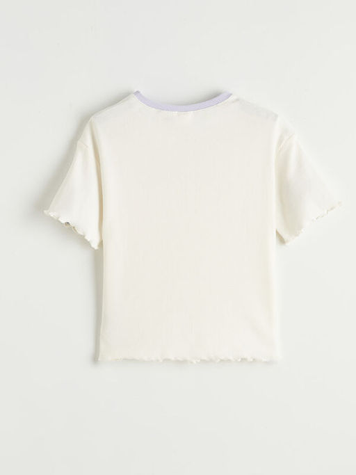 Hello Kitty Bask?l? Bisiklet Yaka K?z ?ocuk Pijama ?st