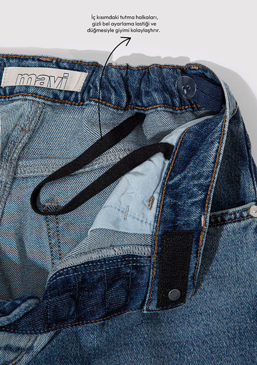 Michael All Blue Adaptive Indigo Mavisi Comfort Jean Pantolon  фото 3