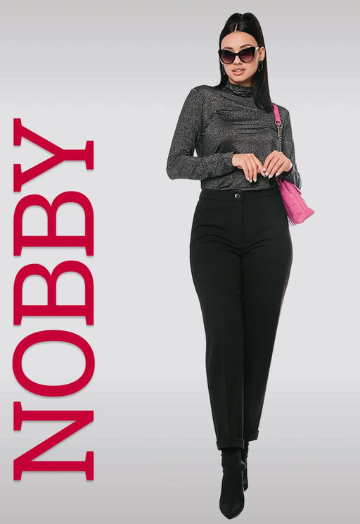 NOBBY, Женские брюки 971 (черный габардин)  фото 7