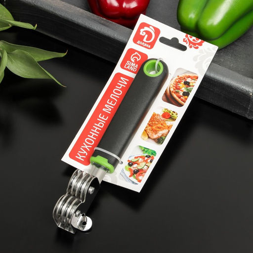 Точилка для ножей Доляна Lime, 18.3×3.5 см, цвет чёрно-зелёный