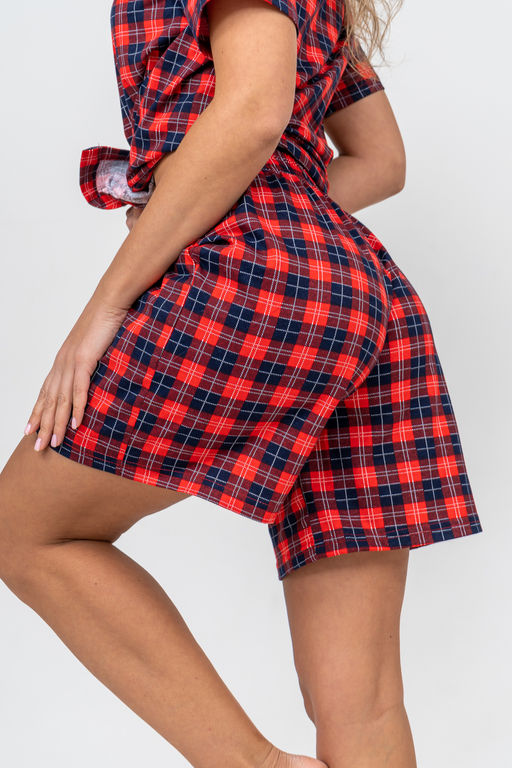 Костюм женский Натали из хлопка в клетку  фото 20