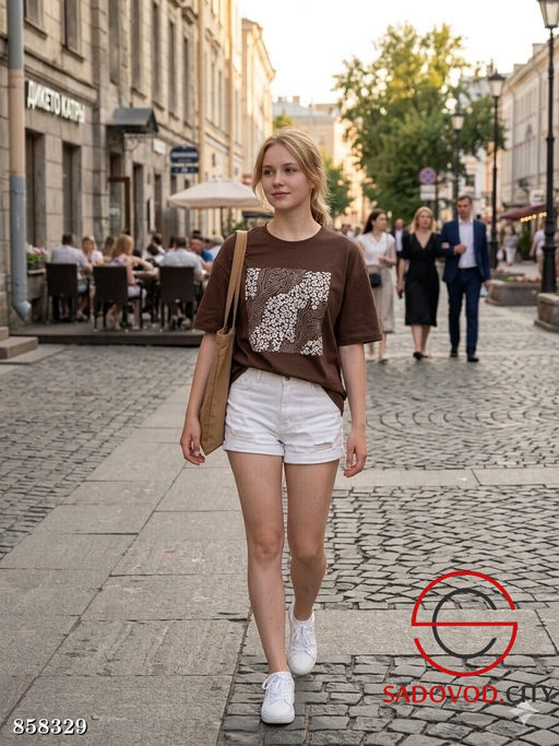 Футболка женская из хлопка - Fiona фото 7
