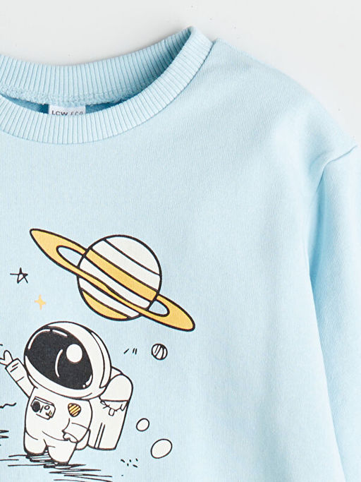 Bisiklet Yaka Erkek ?ocuk Sweatshirt