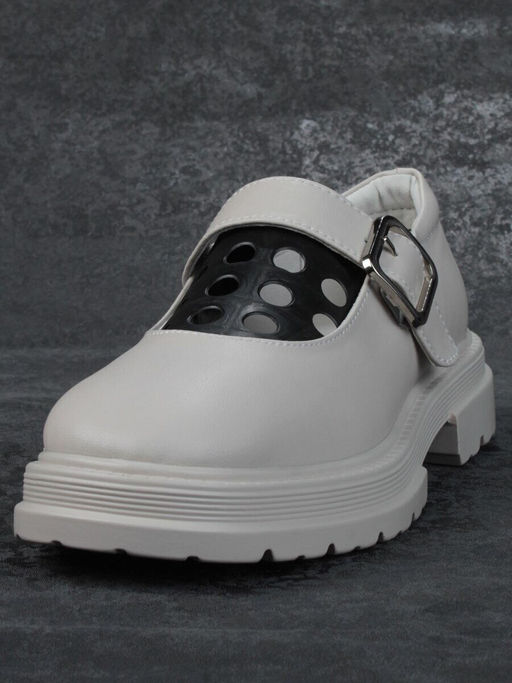 06-PDE38-2 GRAY Туфли женские (натуральная кожа)