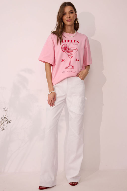 Футболка LYUSHe 4095 розовый  фото 3