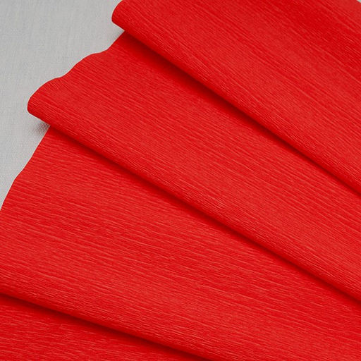 Бумага крепированная красная 60г/м2 (№42) 50*250см, в пакете