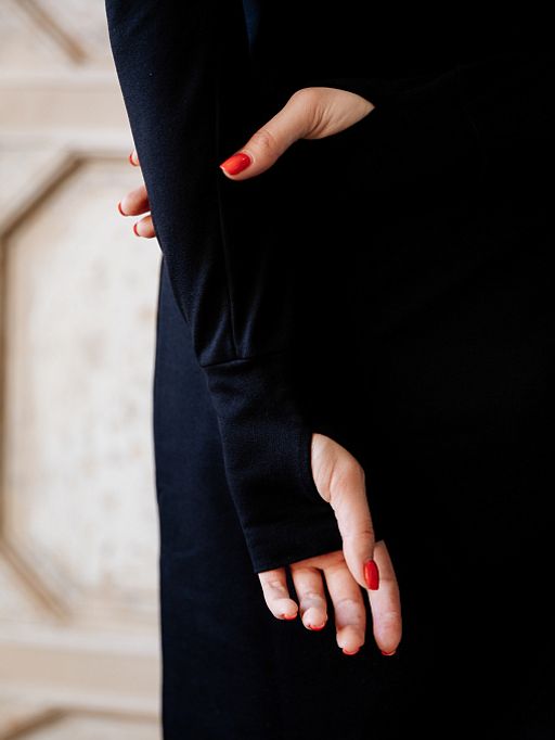 РАСПРОДАЖА платье с перчаткой_О37/черный - Ihomelux фото 6