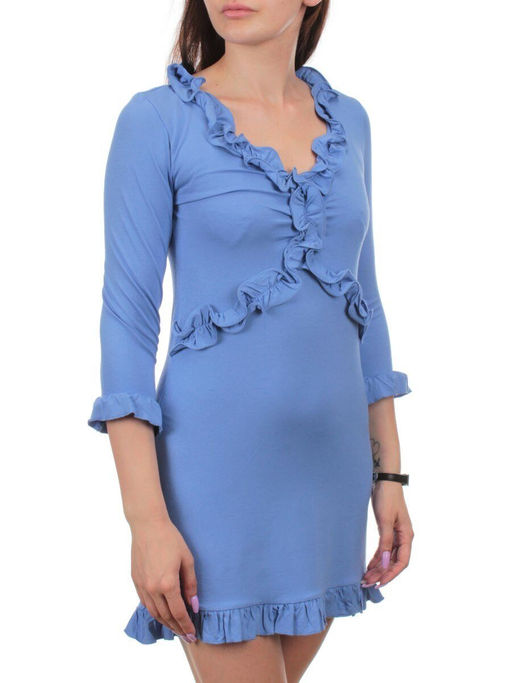 17230 LT. BLUE Платье летнее (92% вискоза, 8% эластан)