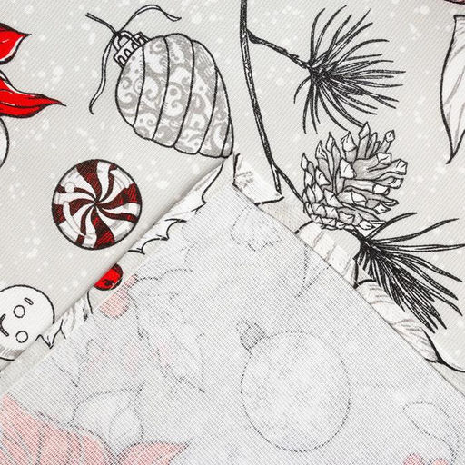 Скатерть новогодняя «Доляна» Новогоднее настроение 180×149± 3см, 100% хлопок, 164 г/м²