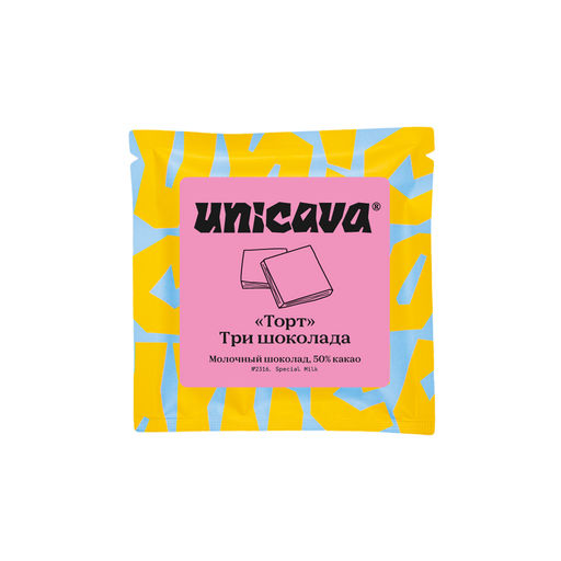 Торт Три шоколада, молочный шоколад 50 %