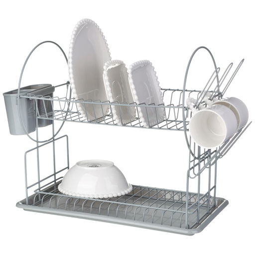 Сушилка для посуды Agness металлическая 50×23.5×33 см  фото 3