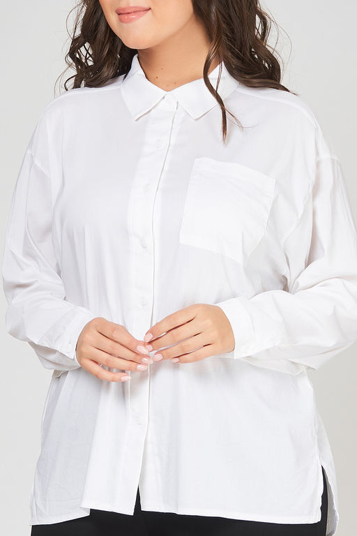 Блуза белая офисная - Olsi фото 4