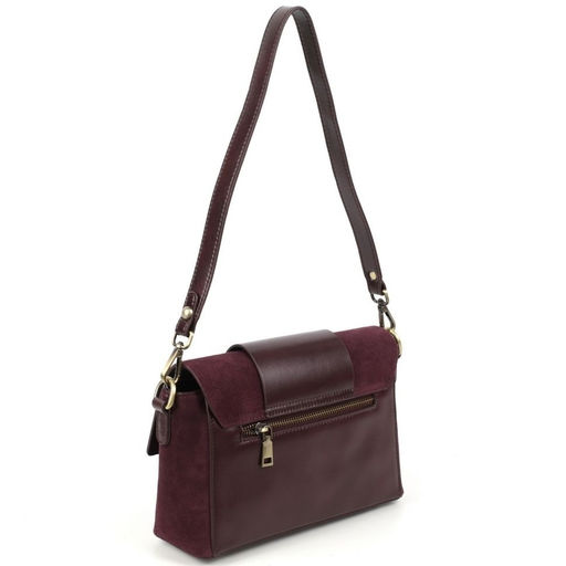 Женская сумка через плечо из кожи и замши 0163-17 - Cidirro фото 3