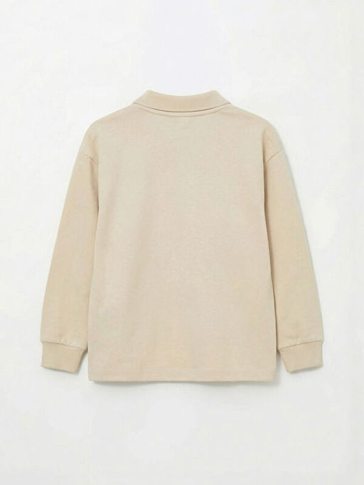 Erkek Bebek Polo Yaka Sweatshirt