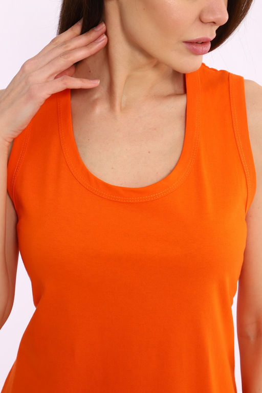 Ночная сорочка женская из кулирки Машенька оранжевый - Амадэль фото 2