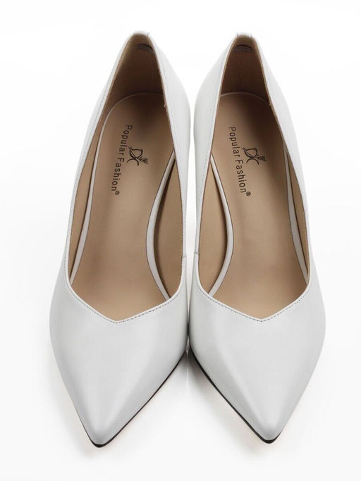 06-E32A-27D WHITE Туфли женские (натуральная кожа)