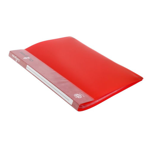 Папка с 20 вкладышами А4, 600 мкм, Calligrata, 15 мм, красная  фото 3