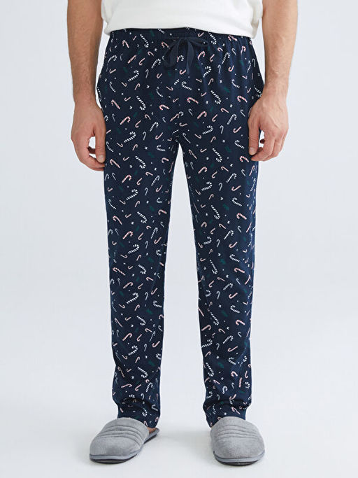 Standart Kal?p Y?lba?? Temal? Erkek Pijama Alt