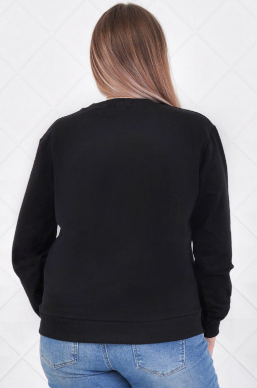 Арт. 13102 Толстовка женская 50-58 (5 шт) Цвет:черный - Калинка фото 4