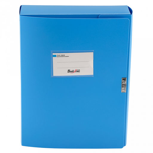 Папка-органайзер (короб) "Архивная" А4 23,4х31,5х7,5см, пластик, на липучке, цвет голубой (Китай)