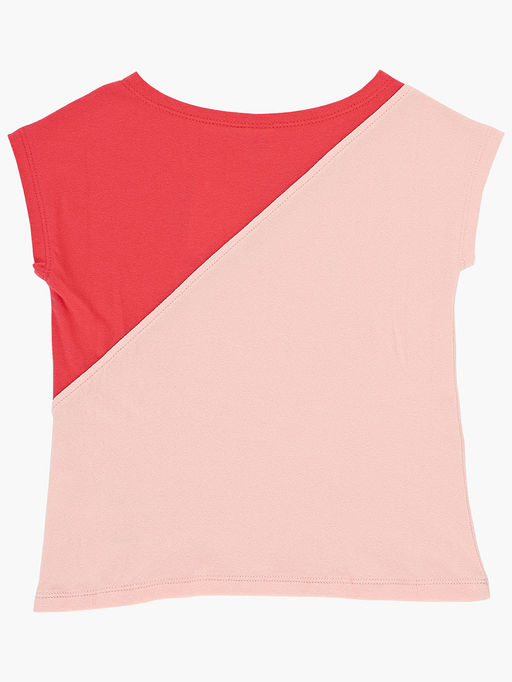 Футболка для девочки	 UD 3228 крем-розовый - Mini maxi фото 4