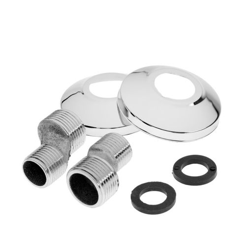 Смеситель для ванны ZEIN Z4052, излив 27 см, картридж 40 мм, с душевым набором, черный/хром