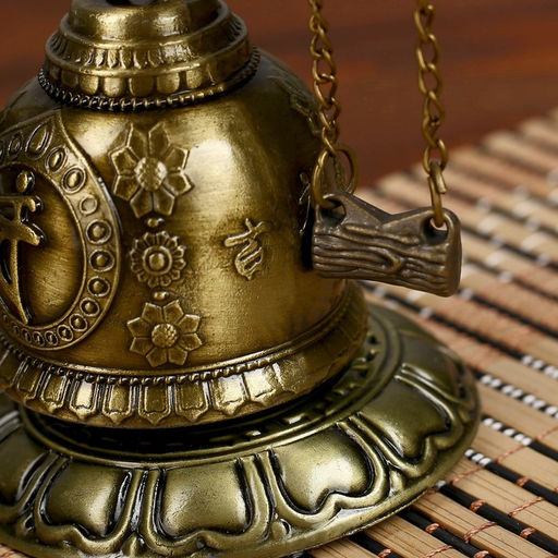 Колокол - гонг металл настольный «Будда», d=4.8 см, 11.2×9.5×9.5 см