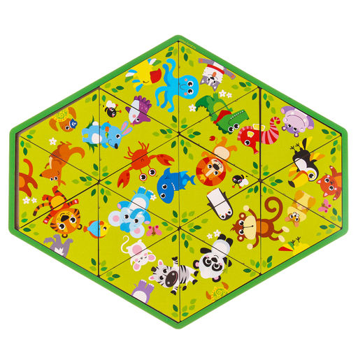 Головоломка «Животные зоопарка», пасьянс