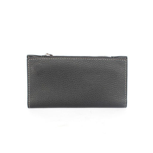 Портмоне мужское Croco-ПР-1052 натуральная кожа 3 отд, 5 карм, черный флотер (40) 258448  фото 2