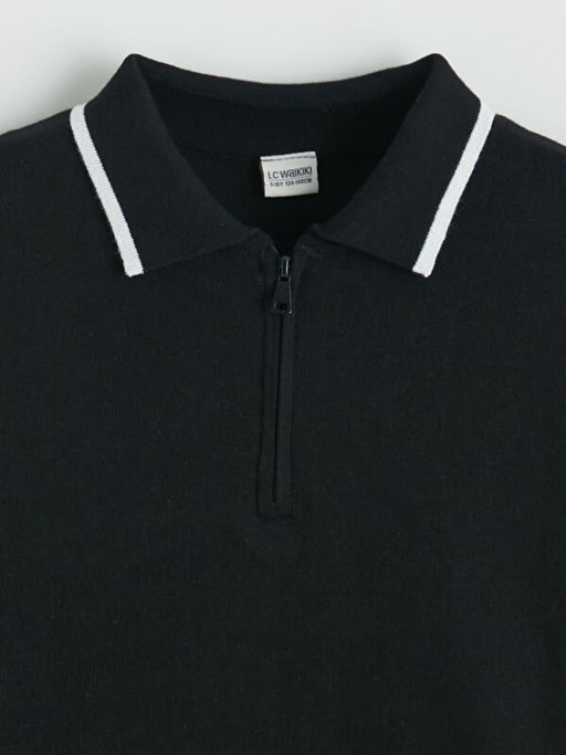 Polo Yaka Erkek ?ocuk Triko Kazak