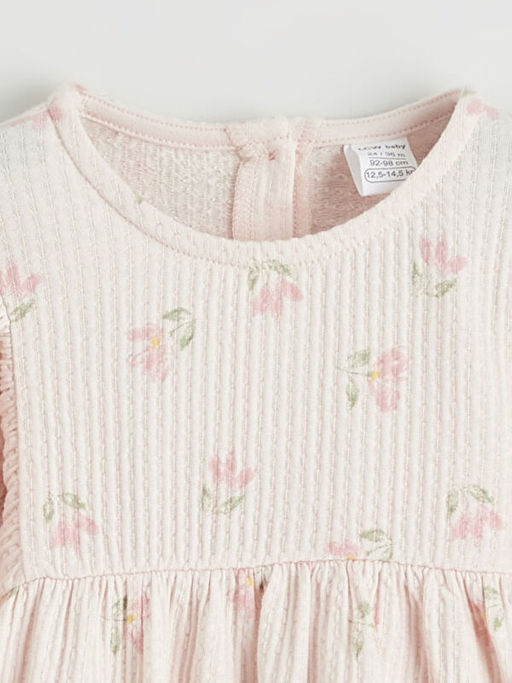 ?i?ekli F?rf?rl? K?z Bebek Elbise