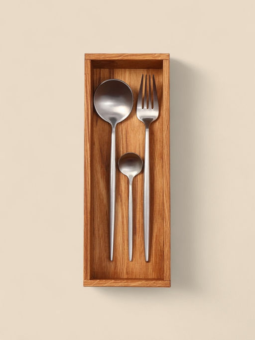Лоток для столовых приборов и специй SL Home, 27×10×5 см, дуб