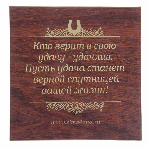 Подкова Удачи и богатства, 7 х 7 см.