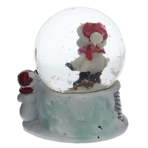 Фигурка декоративная "Снеговик" в стекл шаре, L5,5 W5 H6 см, 2в.
