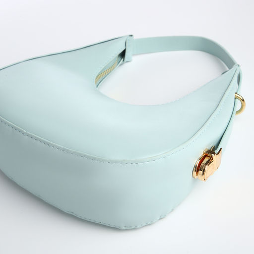 Сумка женская багет на молнии, цвет голубой - Simaland фото 8