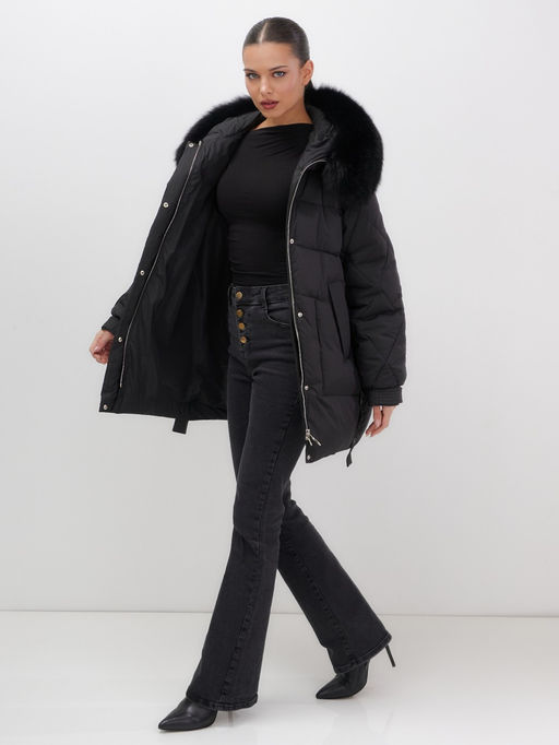 Куртка зимняя женская с мехом и капюшоном  Бренд: Visdeer  фото 10