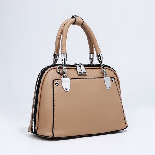 Сумка-саквояж на молнии, цвет бежевый - Simaland фото 6