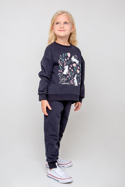 Crockid _ КР 400469/черный к355 брюки для дев  фото 3