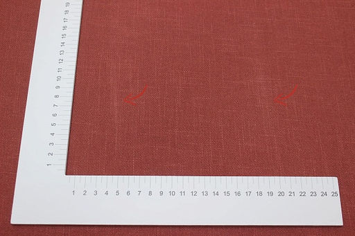 Конопля с хлопком-диагональ цв.Винтажный терракотово-коричневый, СОРТ2, ш.1.4м, конопля-80%, хл-20% - Купава фото 4