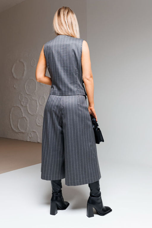 Костюм AmberA 2053 серый полоска  фото 3