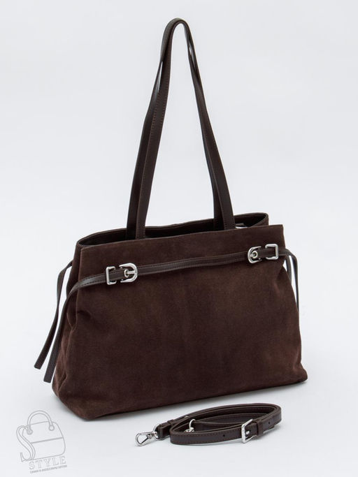 Сумка женская кожаная 8021-1S coffee Velina Fabbiano-Safenta