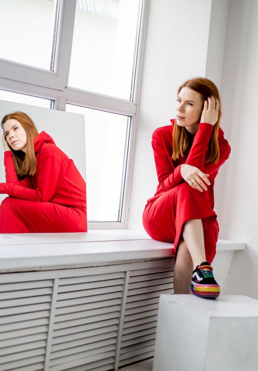 261 Платье Сахара, красный - Knitka wear фото 6