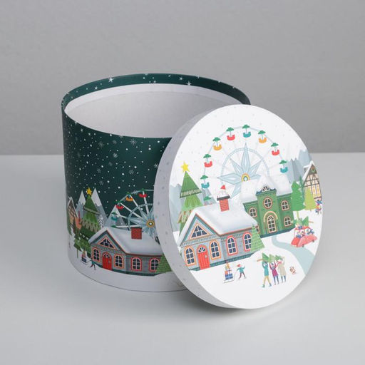 Коробка подарочная Новогодние истории, 14?16 см, Новый год