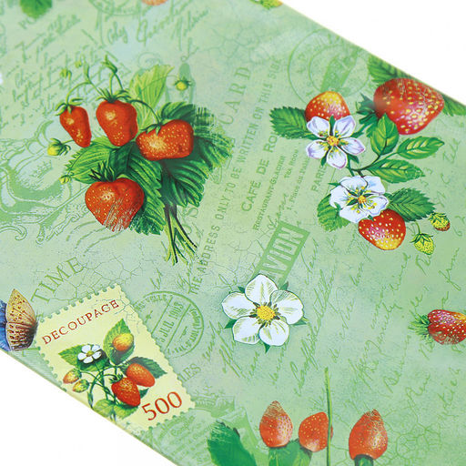 Скатерть полиэтилен 120х180см Земляника, 35мкм (Россия) - Домашняя мода фото 2